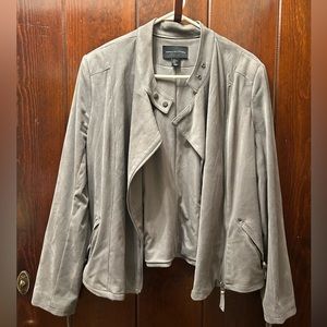adrienne vittadini suede jacket